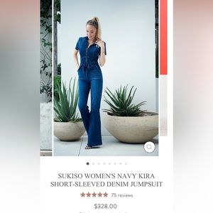 SUKISO DENIM JUMPSUIT